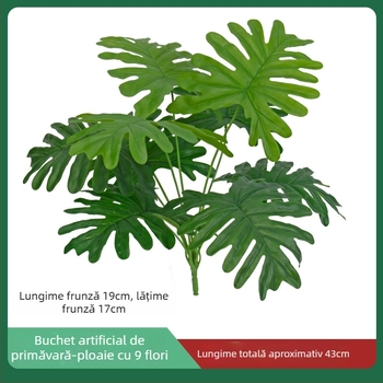 Plantă artificială verde pentru birou și casă — plantă mică în ghiveci pentru decorare și separare a spațiilor