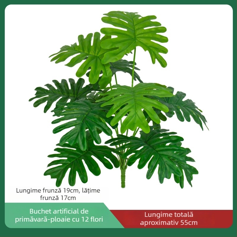 Plantă artificială verde pentru birou și casă — plantă mică în ghiveci pentru decorare și separare a spațiilor