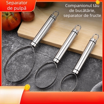 Separator de pulpă din oțel inoxidabil 304, instrument pentru îndepărtarea pulpei și a semințelor la pepeni