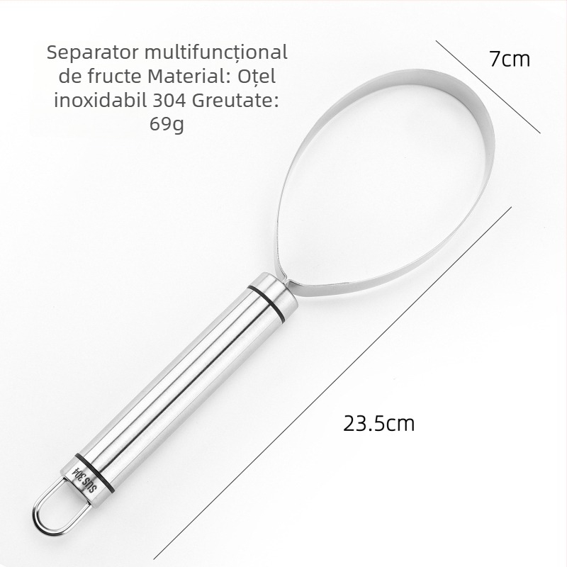 Separator de pulpă din oțel inoxidabil 304, instrument pentru îndepărtarea pulpei și a semințelor la pepeni
