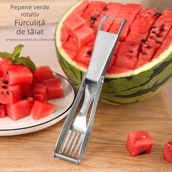 Tăietor din oțel inoxidabil 304 pentru pepene, divizor de fructe pentru uz casnic, matriță pentru pulpă, tăiere pepene cuburi