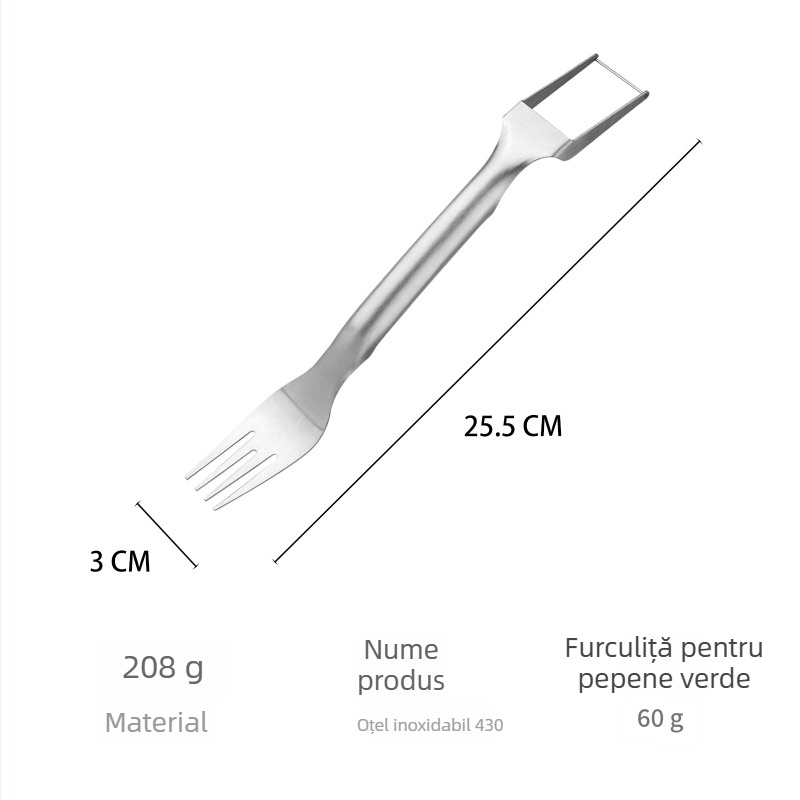 Cuțit din oțel inoxidabil pentru tăiere pepene, lamă mare, extensibil, unealtă de bucătărie pentru fructe și cofetărie