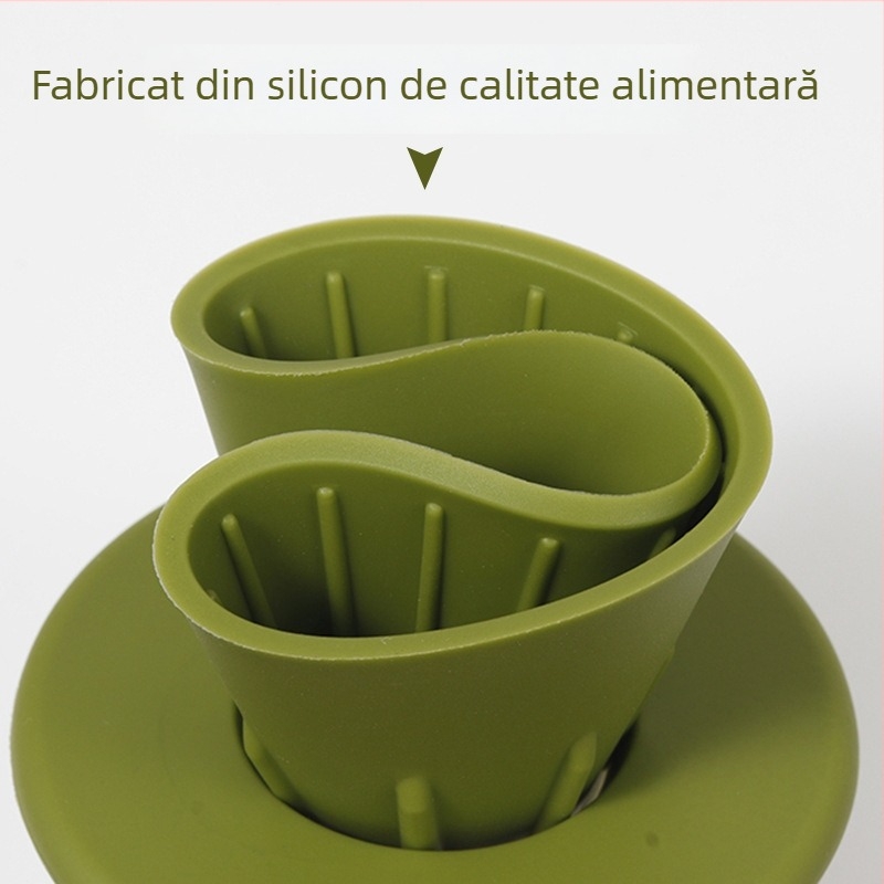 DROHOEY Filtru de cafea din silicon alimentar, portabil pentru exterior, filtru prin picurare pentru acasă, turnare manuală