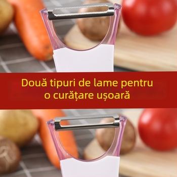 IMAKARA Curățător și răzuitor multifuncțional pentru bucătărie – pentru fructe, mere și cartofi