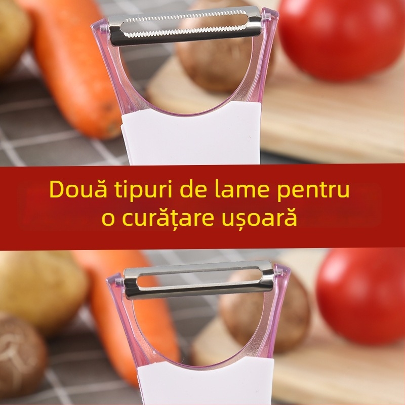 IMAKARA Curățător și răzuitor multifuncțional pentru bucătărie – pentru fructe, mere și cartofi