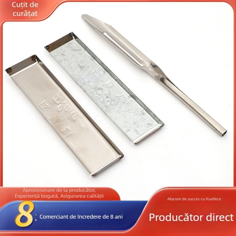 Decojitor pentru legume și fructe, cu două capete — ustensilă de bucătărie multifuncțională, oțel inoxidabil