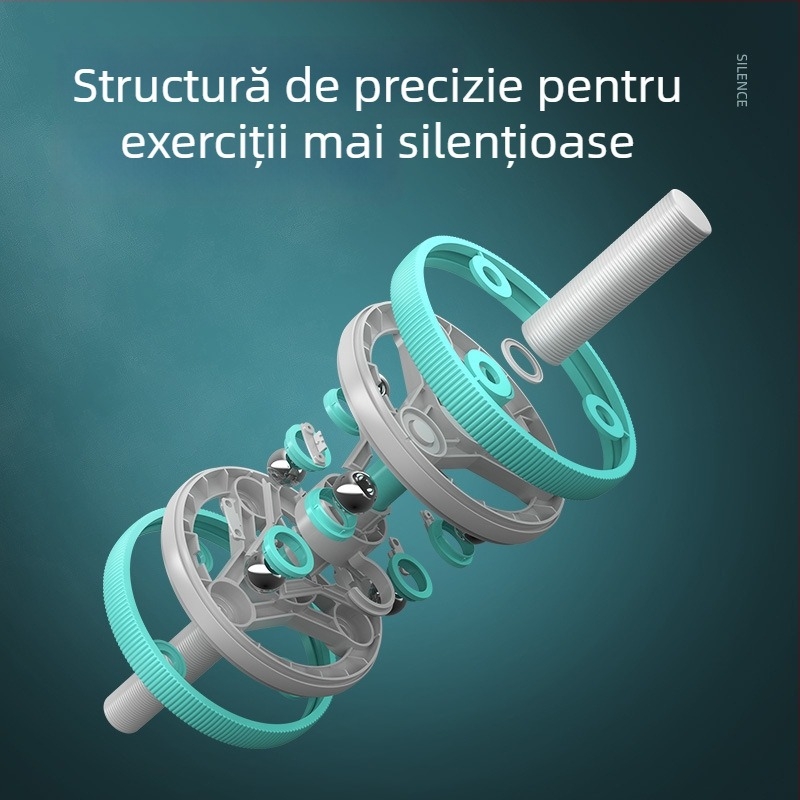 Rola abdominală multifuncțională cu două role, aparat portabil de exerciții pentru acasă