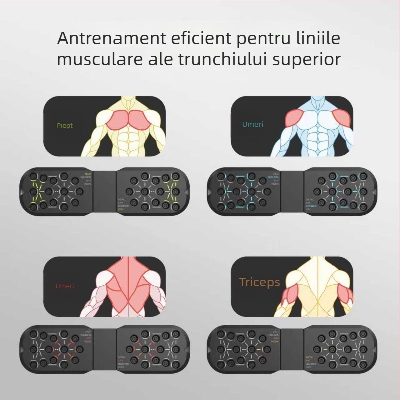 Suport pliabil pentru flotări – placă de fitness multifuncțională pentru antrenament abdominal în interior