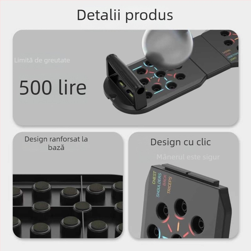 Suport pliabil pentru flotări – placă de fitness multifuncțională pentru antrenament abdominal în interior