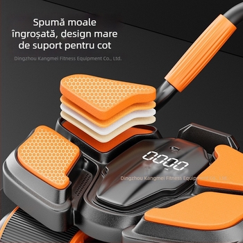 Roată abdominală cu patru roți, revenire automată, echipament de fitness pentru acasă, pentru bărbați și femei, antrenament abdominal, model 2025