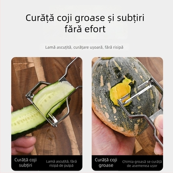 Curățător de legume și cartofi din oțel inoxidabil – ustensilă de bucătărie pentru uz casnic