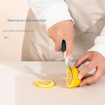Cuțit pentru fructe 2 în 1 cu două capete și răzuitor – unealtă mini pentru mere și cartofi