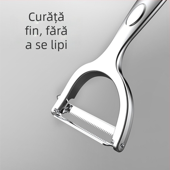 Konbach Curăţător multifuncțional din oțel inoxidabil pentru fructe, pepeni și cartofi