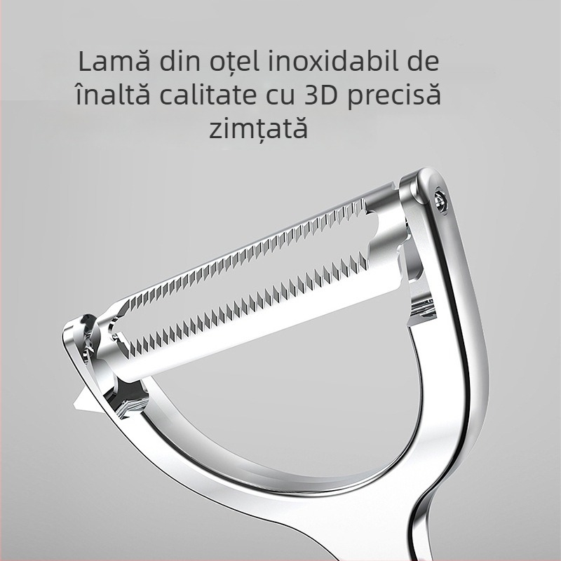 Konbach Curăţător multifuncțional din oțel inoxidabil pentru fructe, pepeni și cartofi