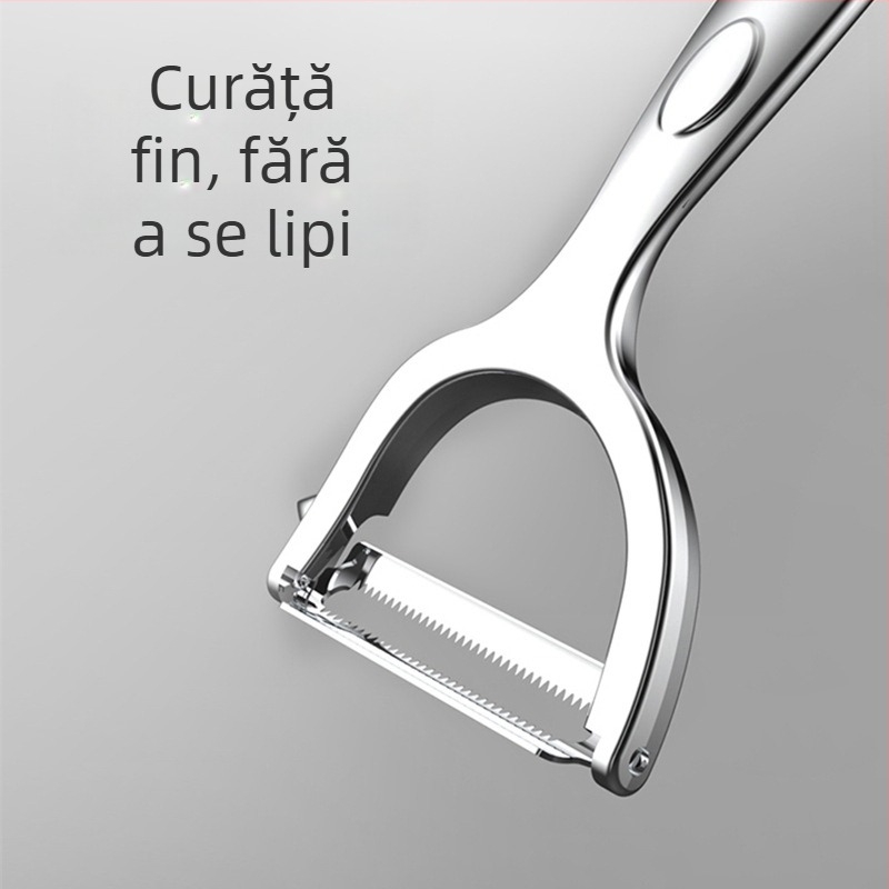 Konbach Curăţător multifuncțional din oțel inoxidabil pentru fructe, pepeni și cartofi