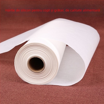 Hârtie de copt siliconată, absorbantă de ulei, rolă de 120 m, pentru cuptor, tavă, grătar, bucătărie
