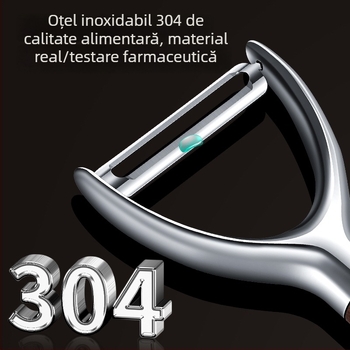 Curățător de fructe și legume din oțel inoxidabil, ustensilă de bucătărie multifuncțională
