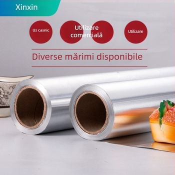 Hârtie de copt și folie de aluminiu pentru cuptor și friteuză cu aer, folie groasă pentru coacere și grilare
