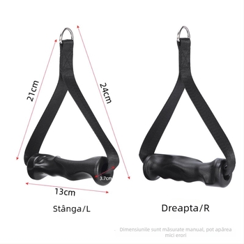 Set de mânere pentru bară de tracțiune cu coardă de rezistență – Accesorii fitness (pereche)