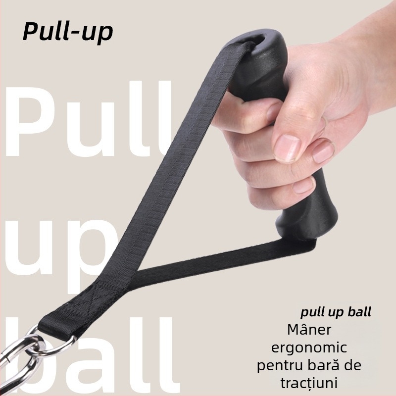 Set de mânere pentru bară de tracțiune cu coardă de rezistență – Accesorii fitness (pereche)