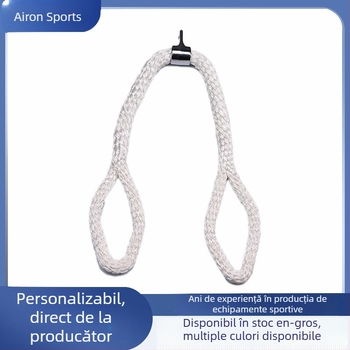 Funie triceps din nylon – antrenor de forță, mâner cablu cu braț drept pentru scripte înalte și joase