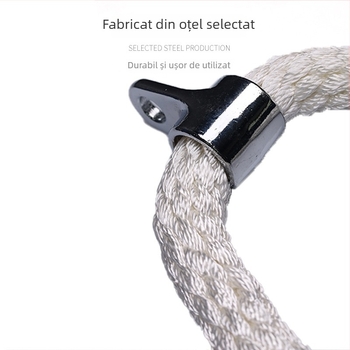 Funie triceps din nylon – antrenor de forță, mâner cablu cu braț drept pentru scripte înalte și joase