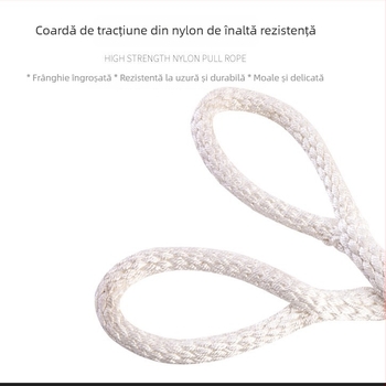 Funie triceps din nylon – antrenor de forță, mâner cablu cu braț drept pentru scripte înalte și joase
