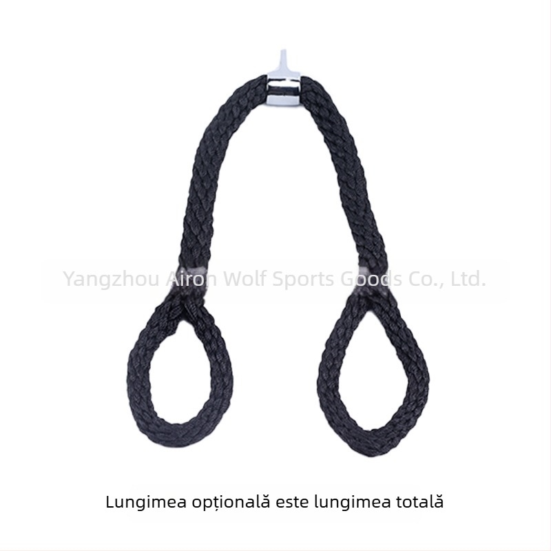Funie triceps din nylon – antrenor de forță, mâner cablu cu braț drept pentru scripte înalte și joase