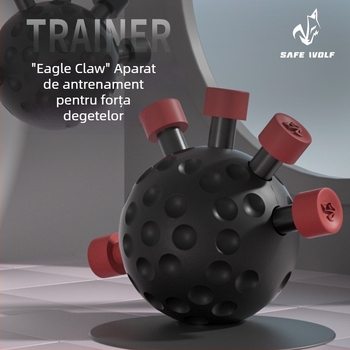 Antrenor Eagle Claw de priză: dispozitiv de exerciții pentru cinci degete, minge de prindere pentru antrenamentul degetelor și alpinism