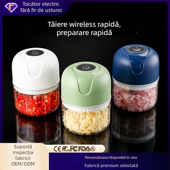 Procesor alimentar electric mini pentru usturoi — aparat de bucătărie multifuncțional pentru pastă de usturoi și sosuri