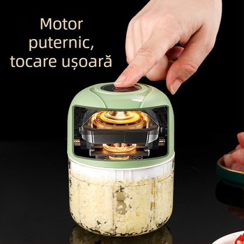 Procesor alimentar electric mini pentru usturoi — aparat de bucătărie multifuncțional pentru pastă de usturoi și sosuri