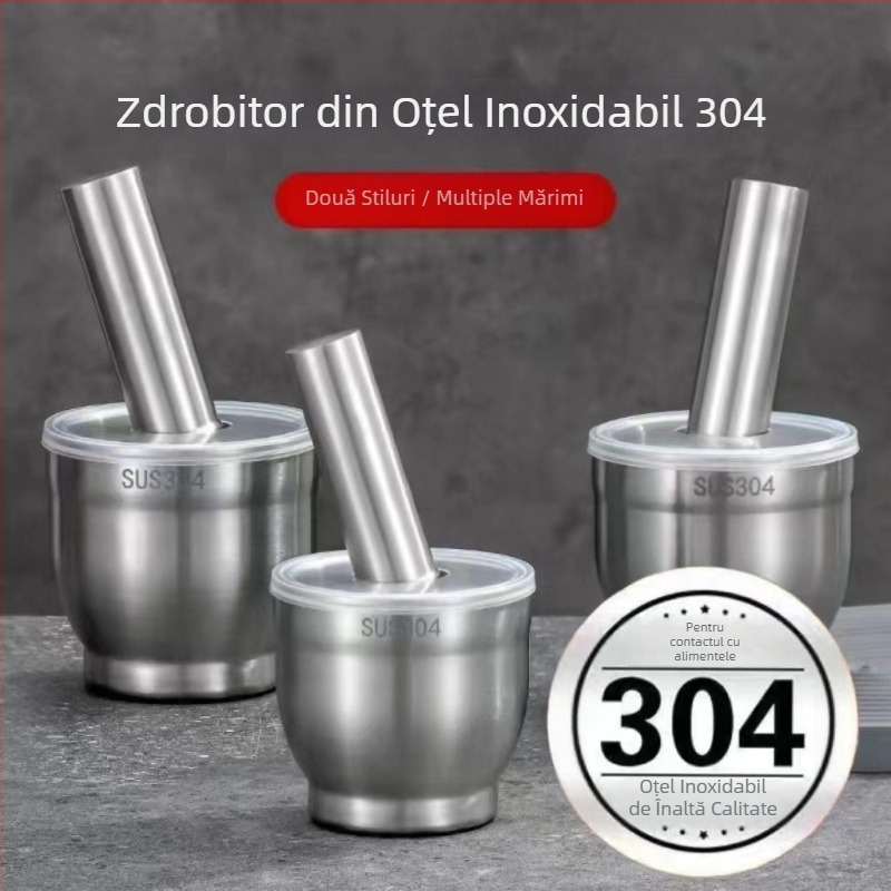 Zdrobitor de usturoi din oțel inoxidabil 304, presă manuală pentru uz casnic