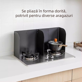 Protecție pliabilă pentru ulei pentru aragaz, panou izolator termic, ecran de grăsime ușor de curățat