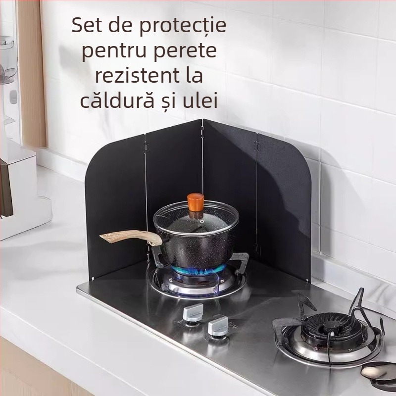 Protecție pliabilă pentru ulei pentru aragaz, panou izolator termic, ecran de grăsime ușor de curățat