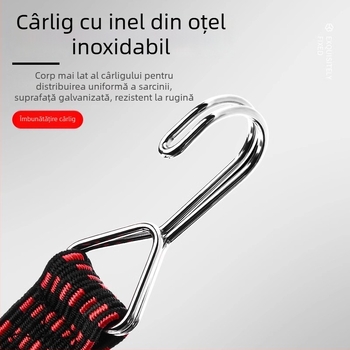 Curea elastică de prindere pentru motociclete și vehicule electrice, șnur extensibil pentru fixarea bagajelor