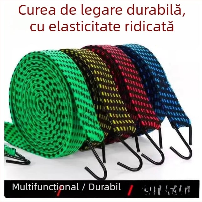 Curea elastică de prindere pentru motociclete și vehicule electrice, șnur extensibil pentru fixarea bagajelor