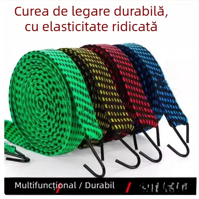 Curea elastică de prindere pentru motociclete și vehicule electrice, șnur extensibil pentru fixarea bagajelor