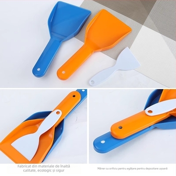 Lopată plastică pentru dezghețarea congelatorului și a frigiderului, cu bază plată, groasă