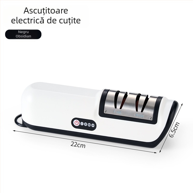 Ascuțitor electric de cuțite, fără fir, multifuncțional, compact, cu piatră de ascuțit automată pentru cuțite de bucătărie