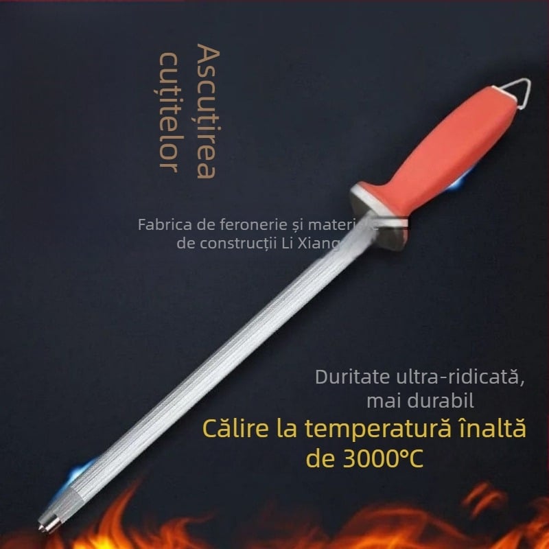 Baston de ascuțit pentru cuțite, granulație ultra-fină, utilizare profesională pentru măcelari, pentru cuțite de bucătărie uz casnic.
