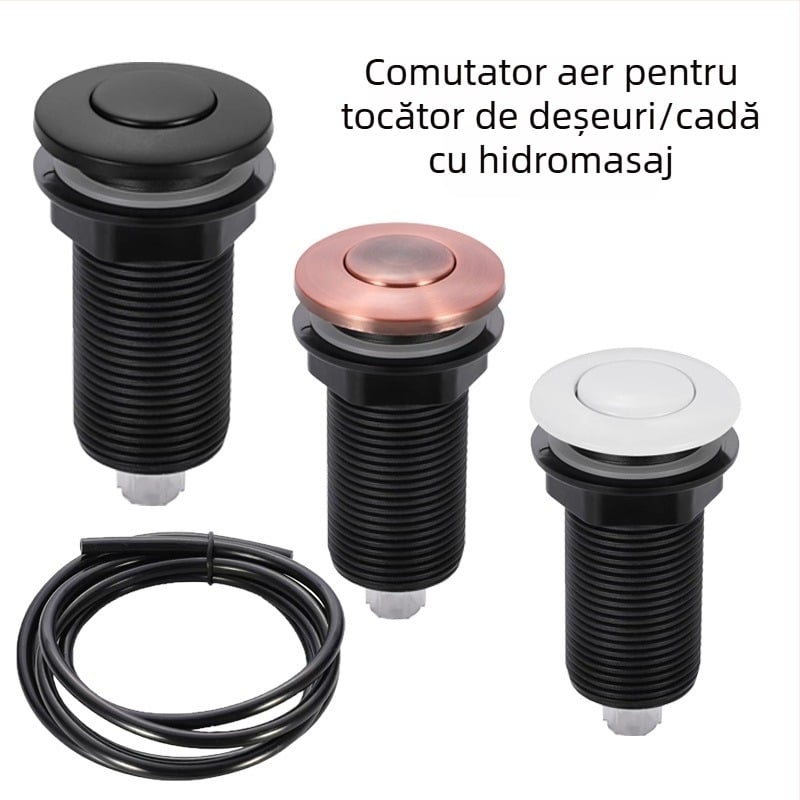 Ansamblu buton aer pentru eliminatorul de gunoi – întrerupător încorporat, accesorii pentru mașina de măcinat bucătărie