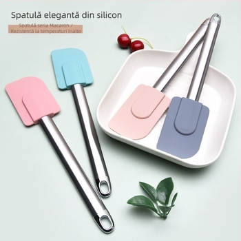 Spatulă din silicon rezistentă la temperaturi înalte, pentru coacere și cremă de tort
