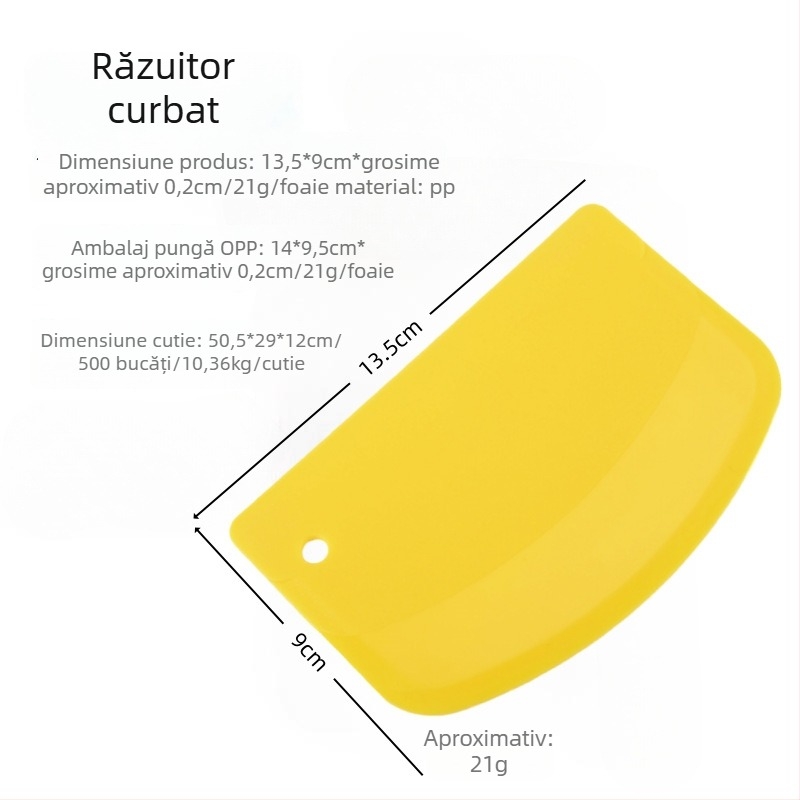 Instrumente de panificație: spatulă din plastic pentru aluat, tăietor și feliator de aluat, spatulă pentru tăițeii de orez, ustensile pentru coacere
