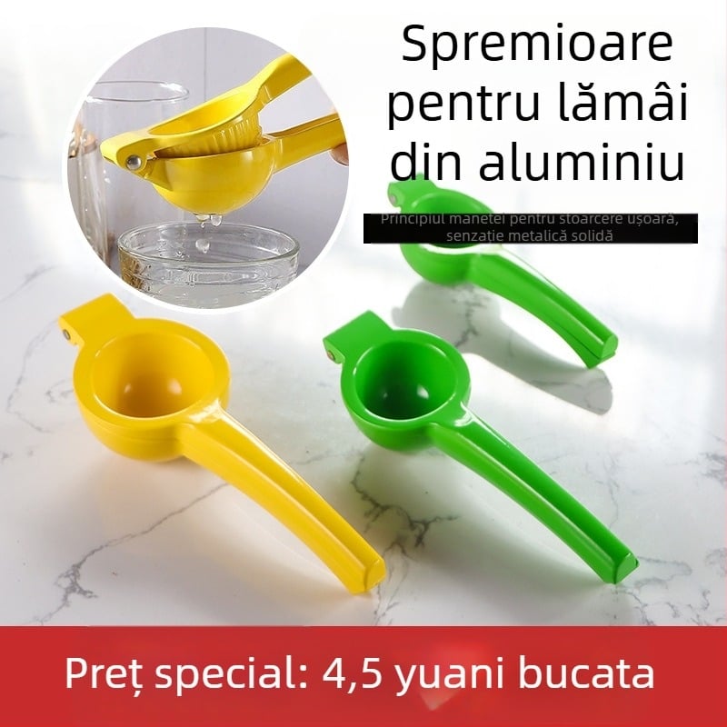 Storcător de lămâie din aluminiu — storcător manual de fructe
