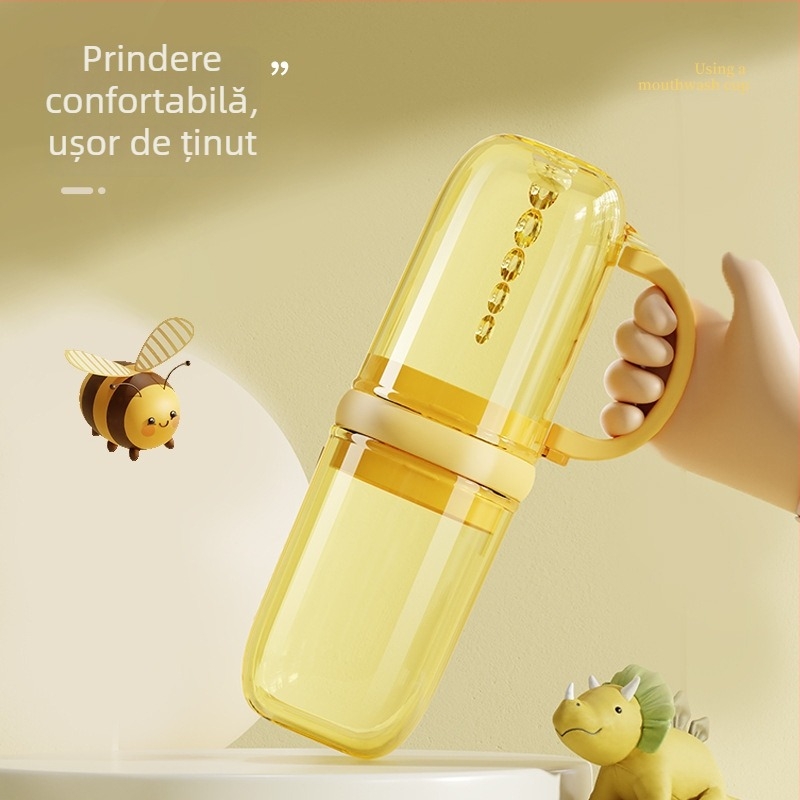 Cutie portabilă pentru periuta de dinți, cu design drăguț – spațiu de depozitare pentru călătorii, capacitate mare