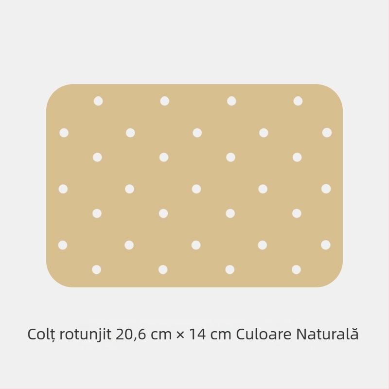 Hârtie de copt dreptunghiulară pentru friteuză cu aer, acoperire dublă din silicon