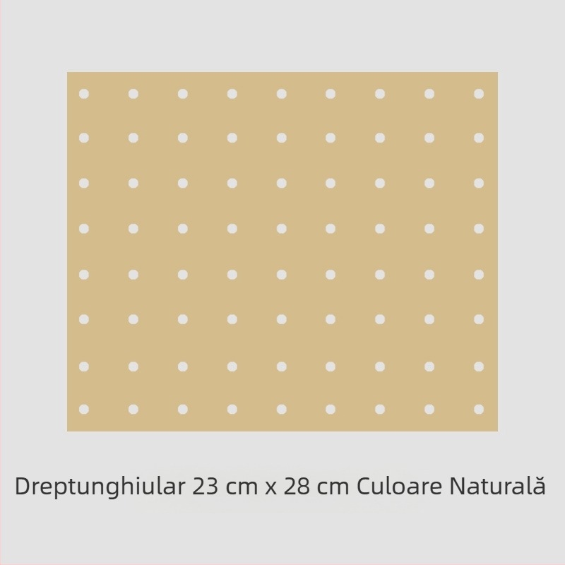 Hârtie de copt dreptunghiulară pentru friteuză cu aer, acoperire dublă din silicon