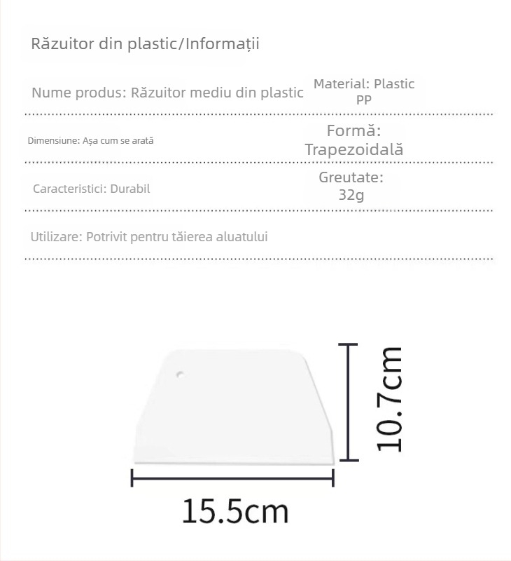 Set de unelte din plastic pentru bucătărie pentru cofetărie de casă — spatulă pentru cremă, lamă pentru tort, tăietor de clătite, tăietor pentru rulouri din orez, tăietor jeleu