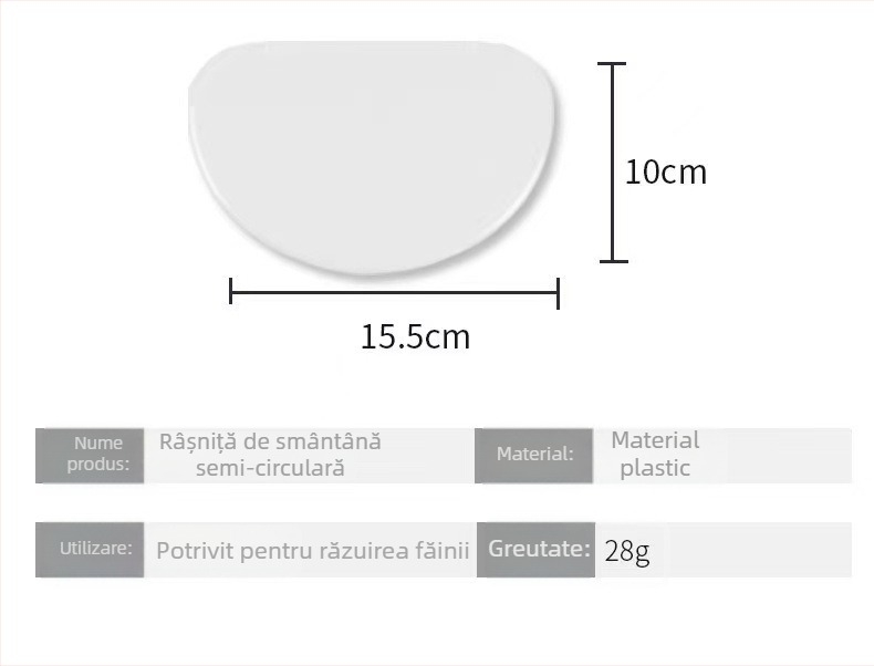 Set de unelte din plastic pentru bucătărie pentru cofetărie de casă — spatulă pentru cremă, lamă pentru tort, tăietor de clătite, tăietor pentru rulouri din orez, tăietor jeleu