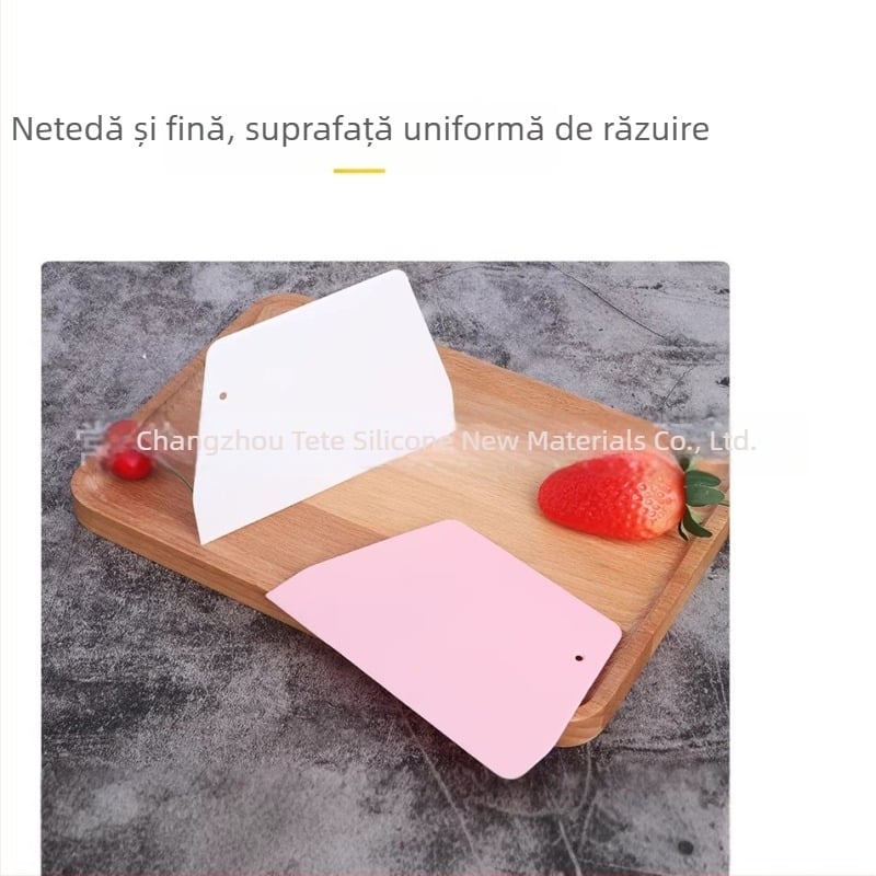 Set spatule pentru aluat din PP, tăietor pentru aluat și covoraș de frământat